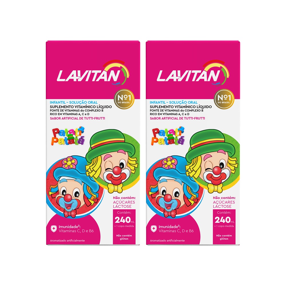 Multivitamínico Lavitan Infantil Patati Patatá Tutti 480ml