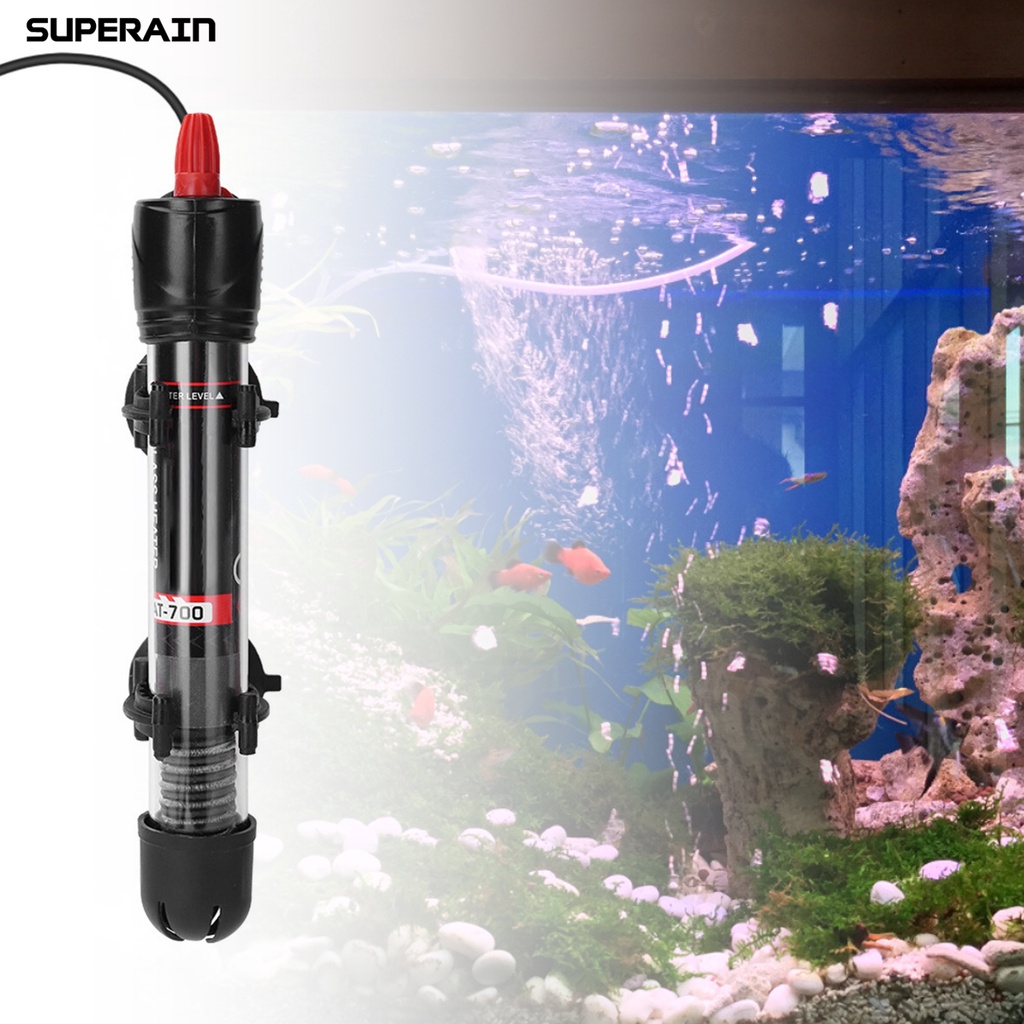 Superain_AT700 Aquecedor De Aquário Automático À Prova De Explosão Termostato Ajustável Para Aquários Frescos