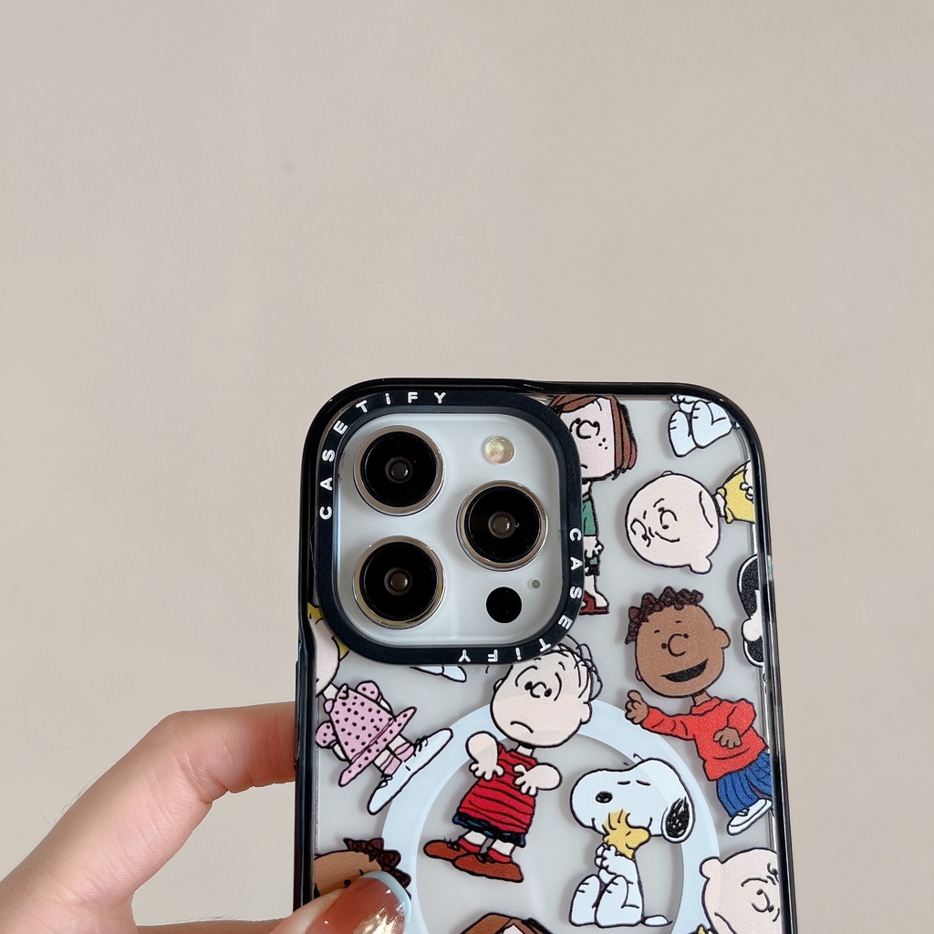 PEANUTS Snoopy Claro Impacto Duro Magnético Casetify Caso De PEANUTS Snoopy Claro Impacto Duro Magnético Casetify Caso De