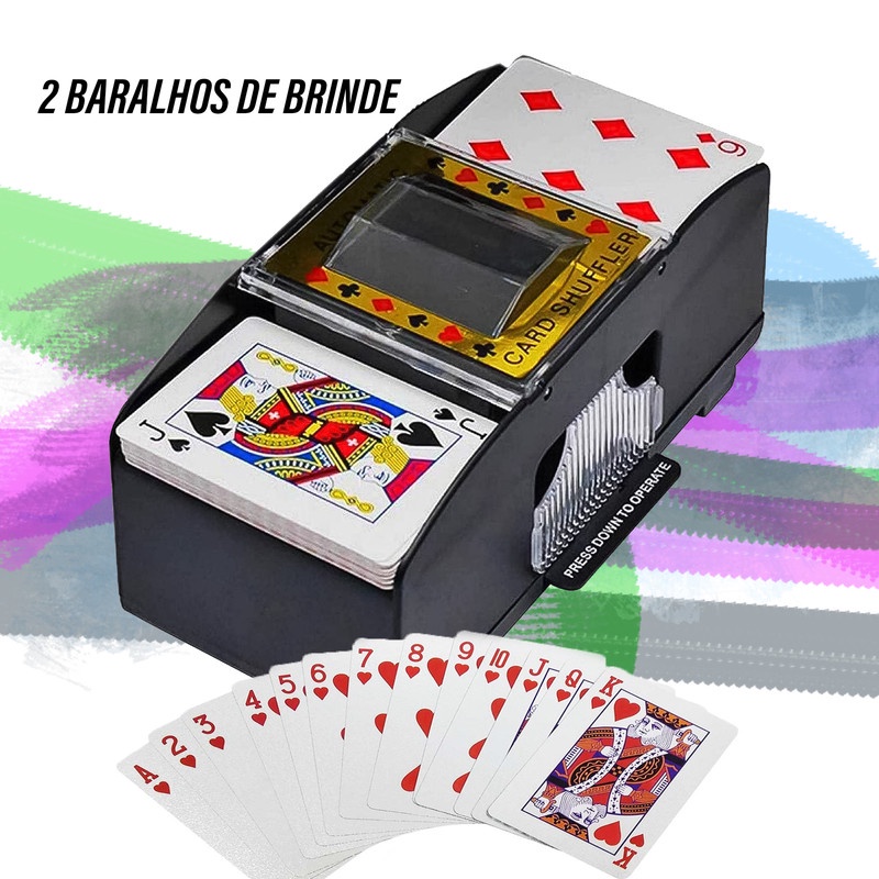 Embaralhador Automático Cartas Uno Baralho Profissional NFE | Shopee Brasil