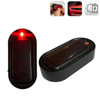 Alarme Carro Falso Automotivo Solar Simulador Luz Seguranca