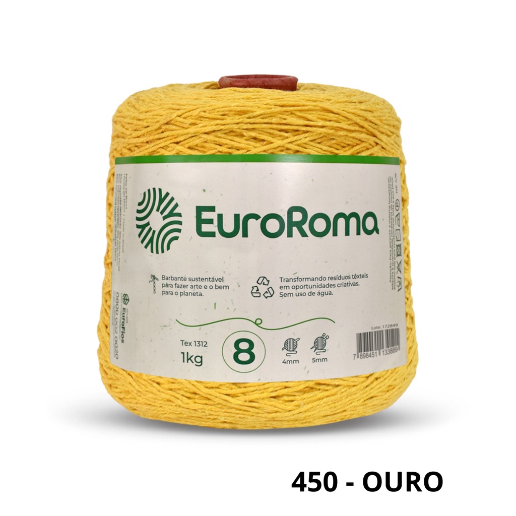 Barbante Euro Roma 1 kg N 8 | Shopee Brasil