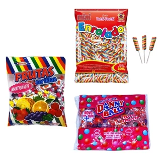 Kit Guloseimas Sacolinha Surpresa 3 produtos Doces Festa Infantil