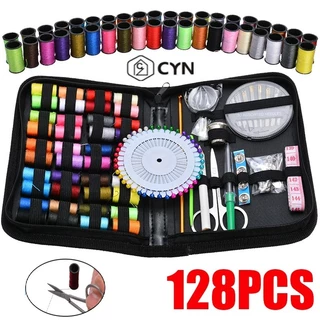 Kit De Costura 42 a 128 Pçs Conjunto De Ferramentas De 30 Grande Carretéis/Para Viagem/Casa em Oferta na Shopee
