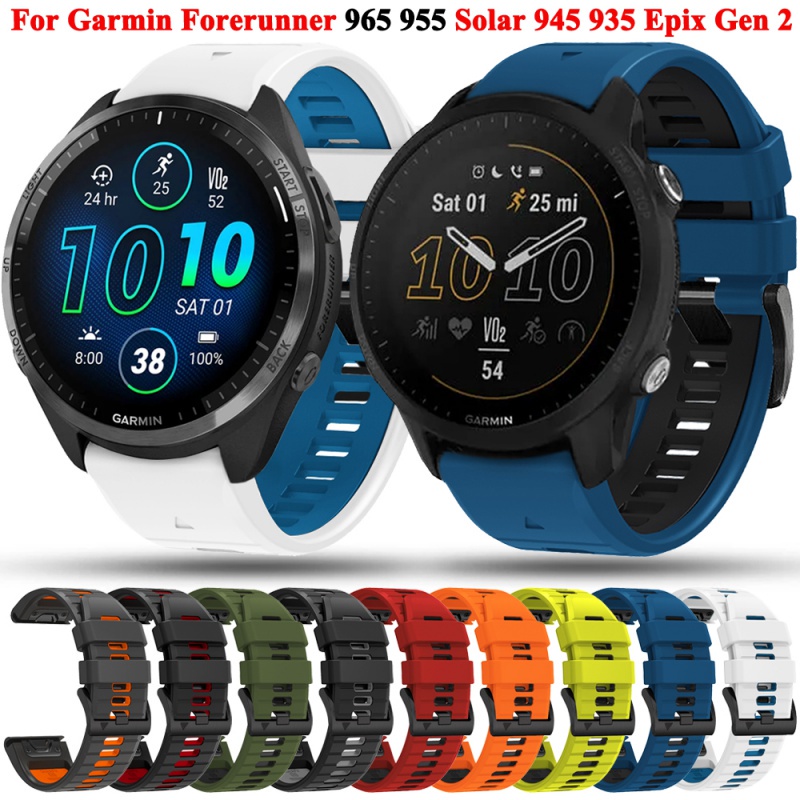 3 Custodie Protettive TPU Per Garmin Epix 2 / Epix Gen 2, Paraurti Morbido Antigraffio, Chiaro + Nero + Blu, Accessori Smartwatch - 6