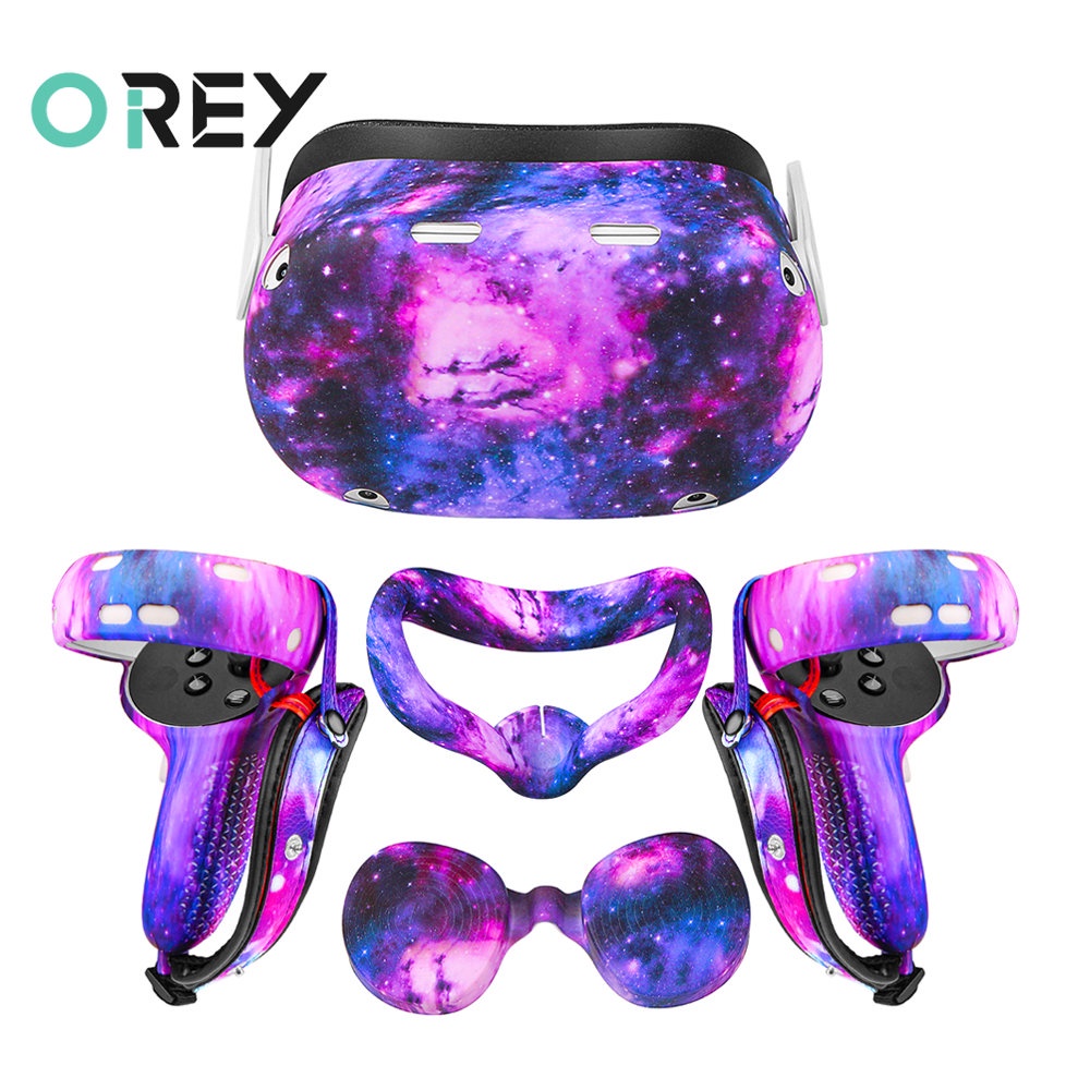 Capa Protetora Para Oculus Quest 2 De Silicone Realidade Virtual VR Fone De Ouvido Acessórios