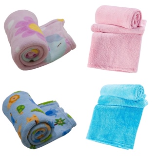 Cobertor Manta Infantil e Pet Soft Estampada e Lisa 70cm x 94cm - Manta para Bebê e Pets