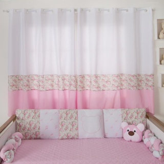 Cortina Dengoso 2.00Mts Quarto bebe Infantil Algodao Enxoval maternidade