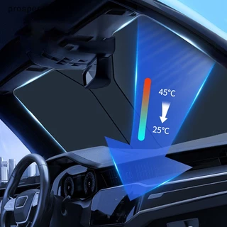 [prosperityus] Cortina De Pára-Brisas Portátil Para Carro Dupla Camada De Isolamento Do Brisa Interior Proteção Solar Frontal Uv [BR]