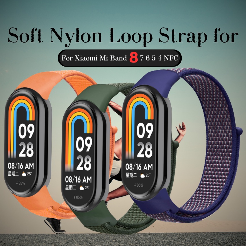 Bracelet En Nylon élastique Pour Xiaomi Mi Band 8/9/10 - Tissé Respirant, Réglable 130-221mm - Idéal Sport, Confort Quotidien