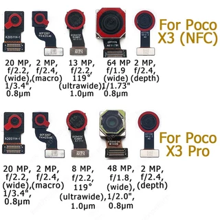 Para Xiaomi Mi Poco X3 NFC Pro Original Câmera Traseira Frontal Selfie Peças De Reposição Do Módulo De