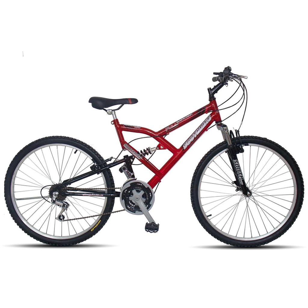 Garfo Sundown Bicicleta aro 26 (COM ROSCA FINA) / Standard Preto Brilhante  21.1mm (REFORÇADO)