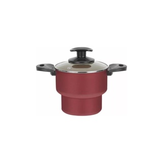 Cuscuzeiro Antiaderente Nº14 Com Tampa de Vidro Remaza 9804