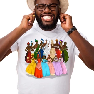 Camiseta Adulto - com os Orixás