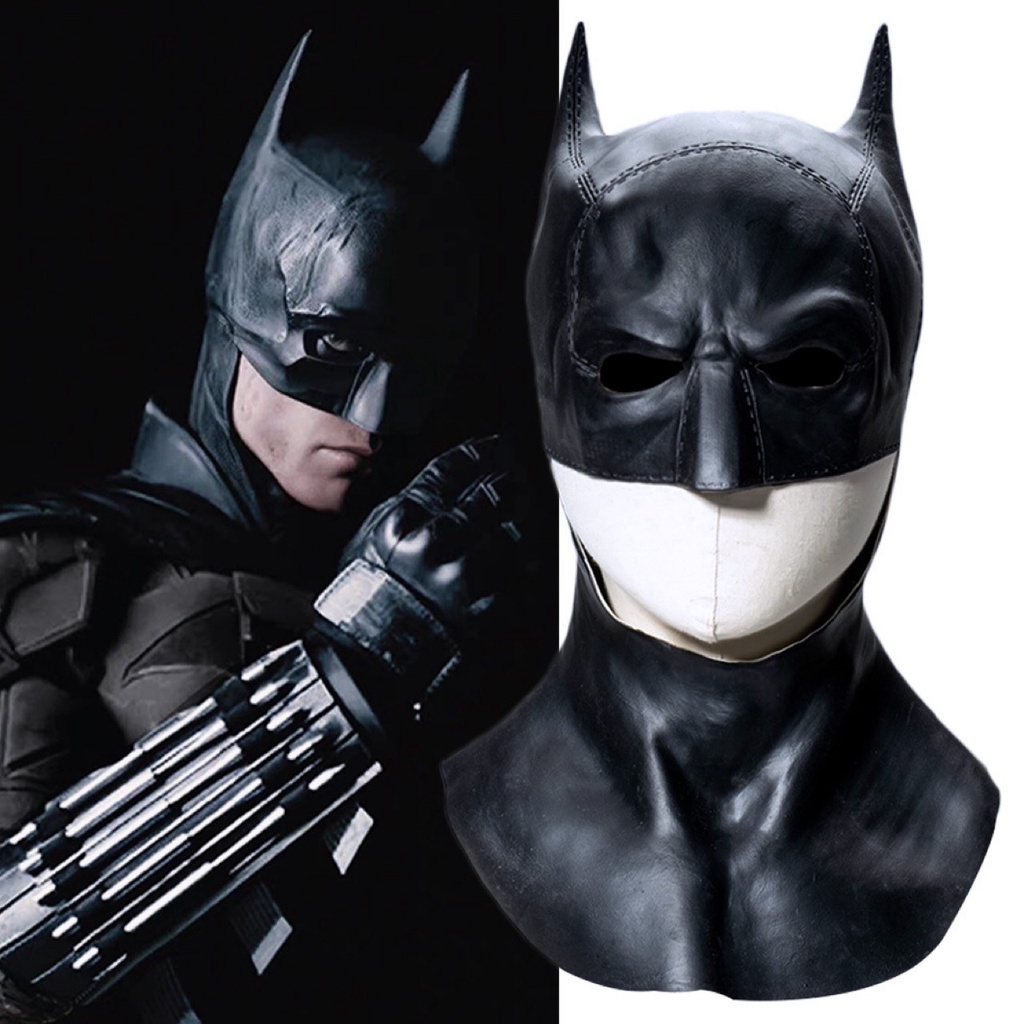 2022 Batman Máscara O novo capacete de látex Cosplay Adereços de palco periférico