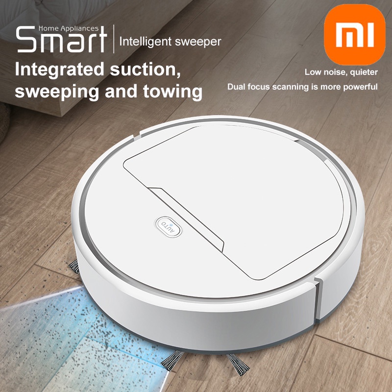 Xiaomi Novo Aspirador de pó de varredura inteligente, piso sem fio de baixo ruído, mini varredor elétrico, casa inteligente