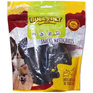 Brinquedo Petisco Mordedor Natual Para Cães Casco Bovino Bullspet 3un