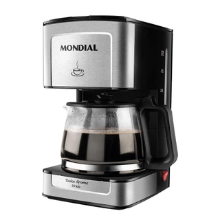 Cafeteira Mondial 20 xícaras Preto Inox 220V C-43-20X-SI em Oferta na Shopee