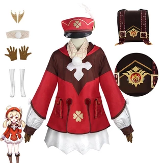 Genshin Impact Klee Cosplay Traje De Impacto Mochila Festa Loli Uniforme De Natal Carnaval De Halloween