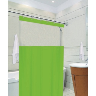 Cortina Para Box Com Visor e Ganchos 1,38 X 1,98 Verde
