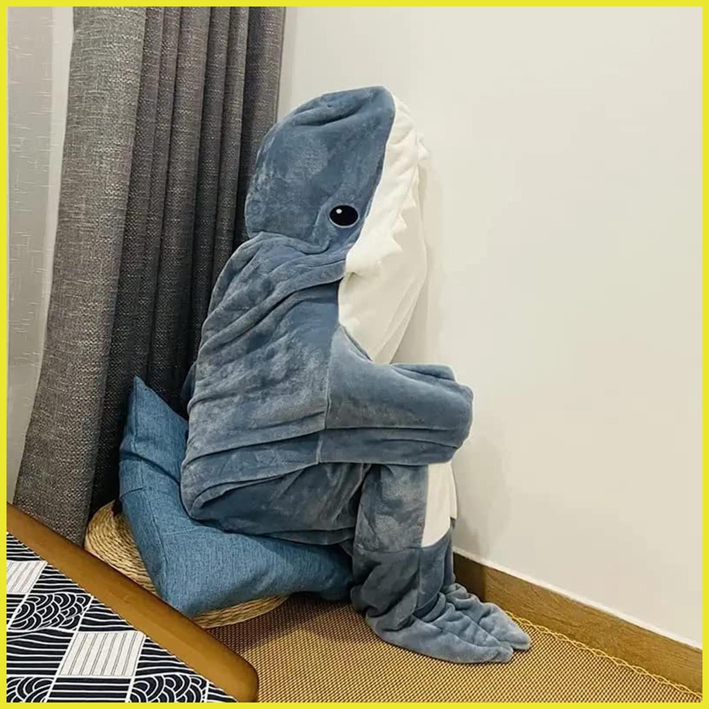 Pijama De Capuz De Tubarão Fato De Salto De Flanela [yushua3br]