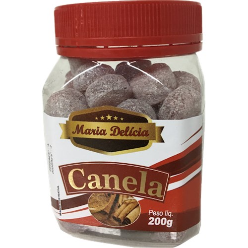 Pote Bala dura Sabor Canela 200g