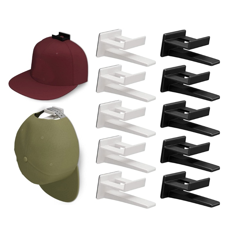 Adesivo Hat Rack Display Ganchos para Wall & Door, Baseball Cap