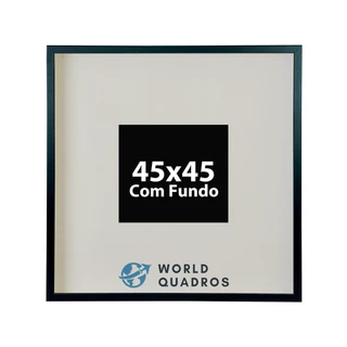 Moldura 45x45 Cm Com Fundo Sem Vidro Quadro Foto Impressão Retrato Fotografia Cartazes