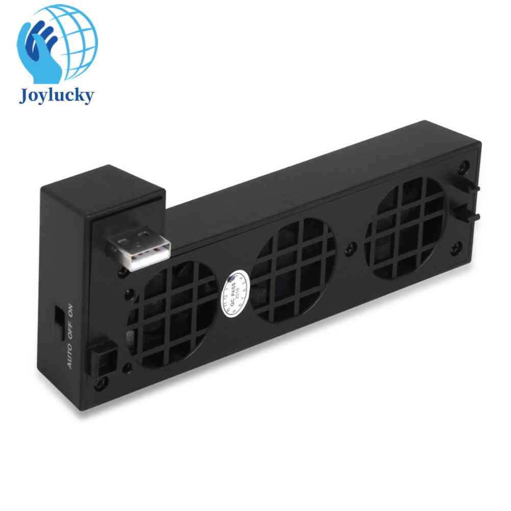 Ventilador De Resfriamento USB De Controle De Temperatura Para Xbox One X Console Externo 3 Ventiladores