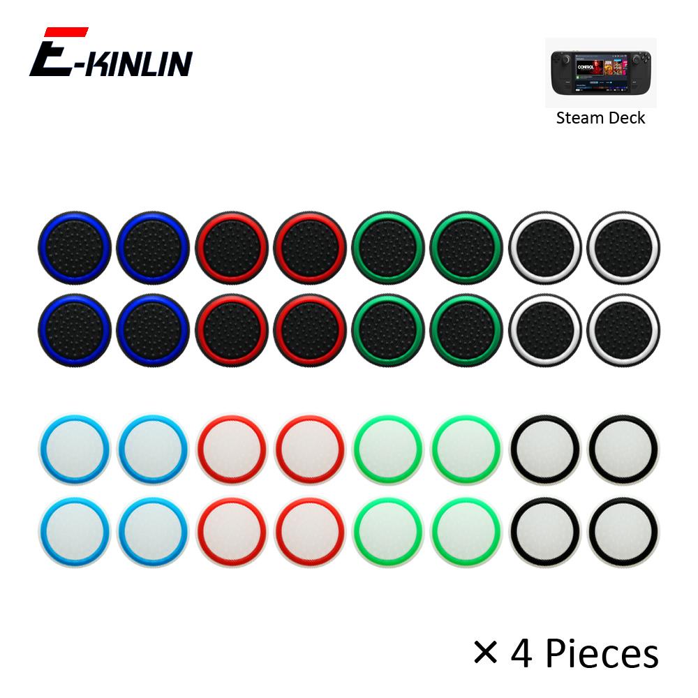 Capa De Joystick De 4 Peças Silicone Análogo Tampa De Thumbstick Light Grip Gel Protetor De Polegar Thumb Stick Para Válvula Steamdeck Do Deck De Vapor