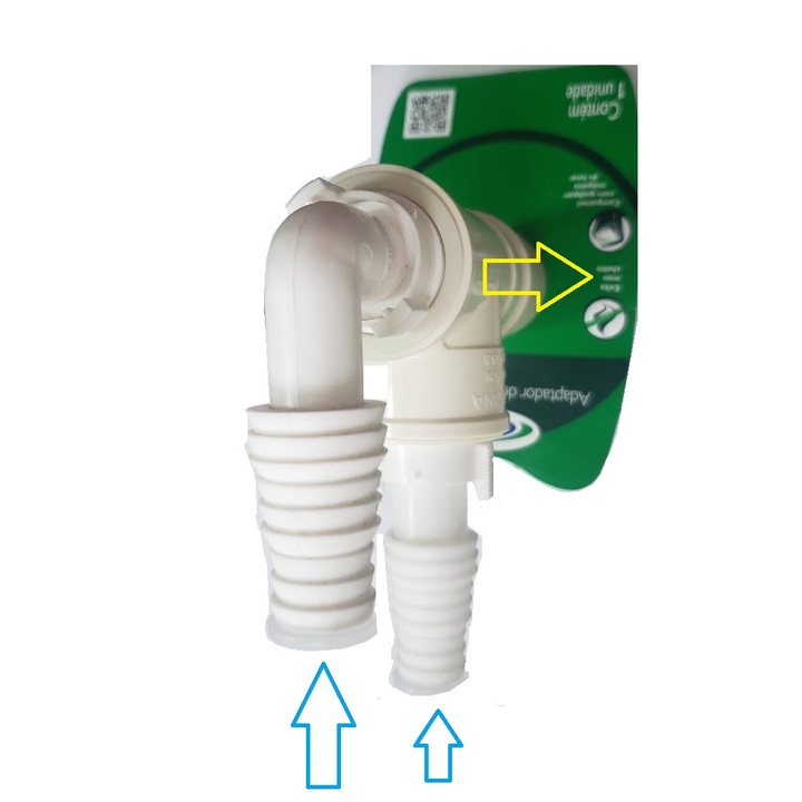 Adaptador Amanco duplo RETO para 2 Máq. Lavar Esgoto 40 e 50 - 350725K140