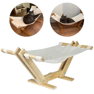 Caminha de Gato Ar15 Sport Madeira Pinos 100% Artesanal Tecido Cru