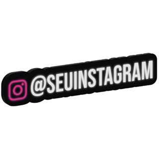 Letreiro Luminoso Personalizado Seu Instagram