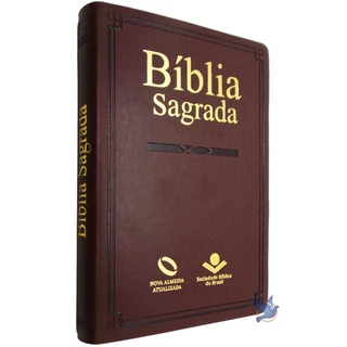 Bíblia Sagrada Slim Missionária NAA Capa flexível Marrom