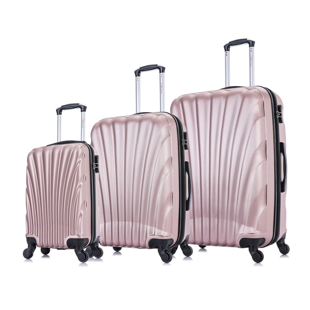 Conjunto de malas de viagem P, M e G Dizy Swiss Move Rose