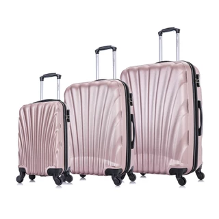 Conjunto de malas de viagem P, M e G Dizy Swiss Move Rose