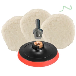 Kit Polimento Automotivo Disco 125mm Furadeira C/3 Boinas Lã