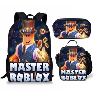 35cm jardim de infância 14 polegadas mochila roblox desenhos animados  escolares mochila impressa j