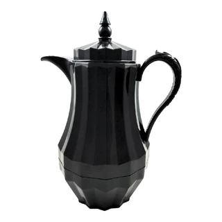 Garrafa Térmica Portátil 1L Preta Café Chá Vintage - 1 un
