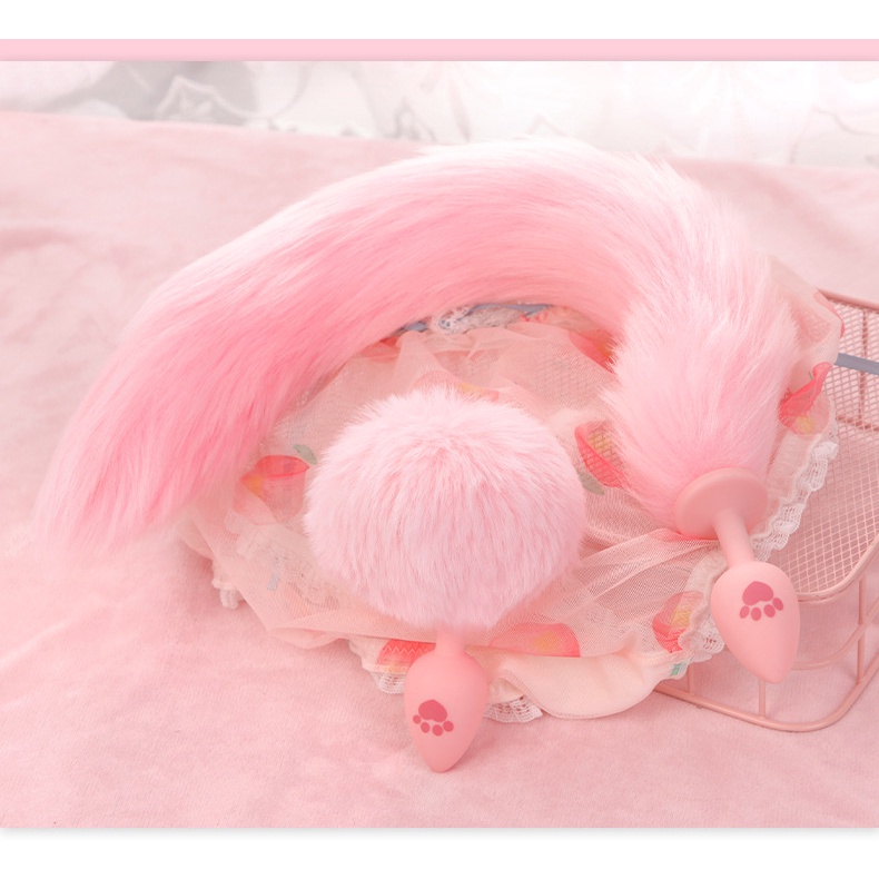 Plug Anal De Silicone Rabo De Coelhinho Raposa Sexo Erótico Dildo Anus Sex Shop Adultos Jogos Toys