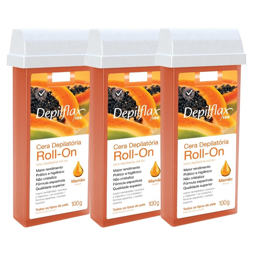 Kit Refil Cera Depilatoria Corporal Profissional Depilação Roll