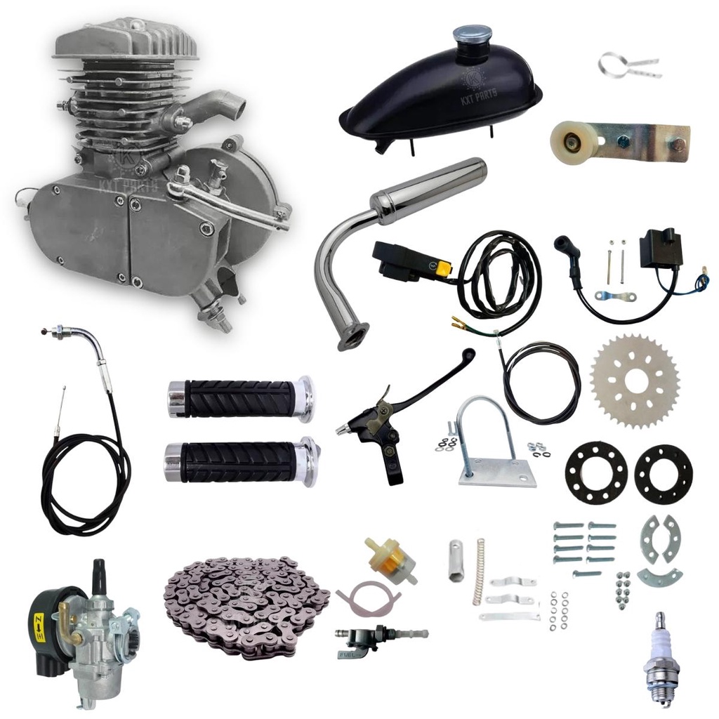 Kit Completo Motor Para Bicicleta Motorizada 80cc Original envio imediato