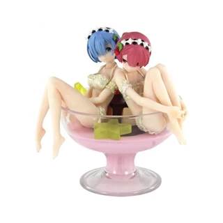 Boneca Rem & Ram Figure Pudding à La Mode - Bandai 34816