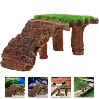 Acessórios Para Tartaruga De Tanque De Peixe Suprimentos De Réptil Habitat Terrace Aquarium Resin yuanjingyouzhang