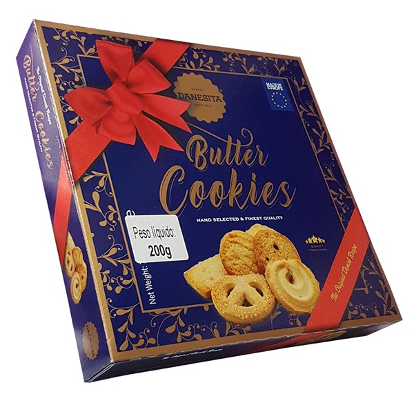 Biscoito Amanteigado Butter Cookies Importado Danesita 200g Shopee Brasil