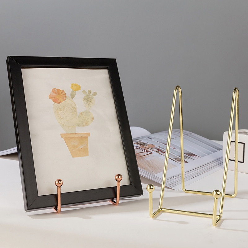 Suporte Para Expositor De Fotos Livros De Arte Em Chapa De Ferro Easel Bowl Placa