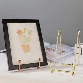 Suporte Para Expositor De Fotos Livros De Arte Em Chapa De Ferro Easel Bowl Placa