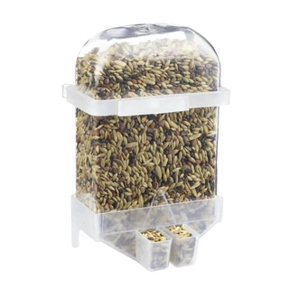 Comedouro Automático Contínuo Bifurcado 220ml - K12 Kotori - Alimentação de Pássaros e Aves