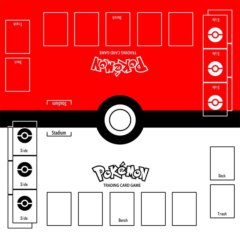 [Nova chegada especial] Pokemon Tapete 2 Player Trainer Playmat Para Trading Card Game