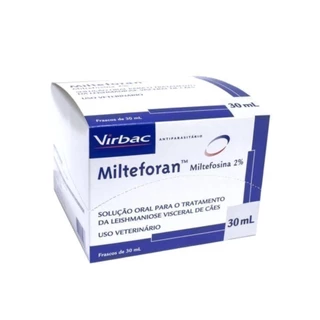 Milteforan Tratamento para Leishmaniose Virbac 30ml 100% Original Miltefosina 30 ml
